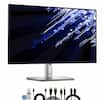 Front. Dell - Dell P2425H 24" Full HD, (1920 x 1080) Display, 16:9 IPS, LED, 100Hz Monitor Bundle - Black.