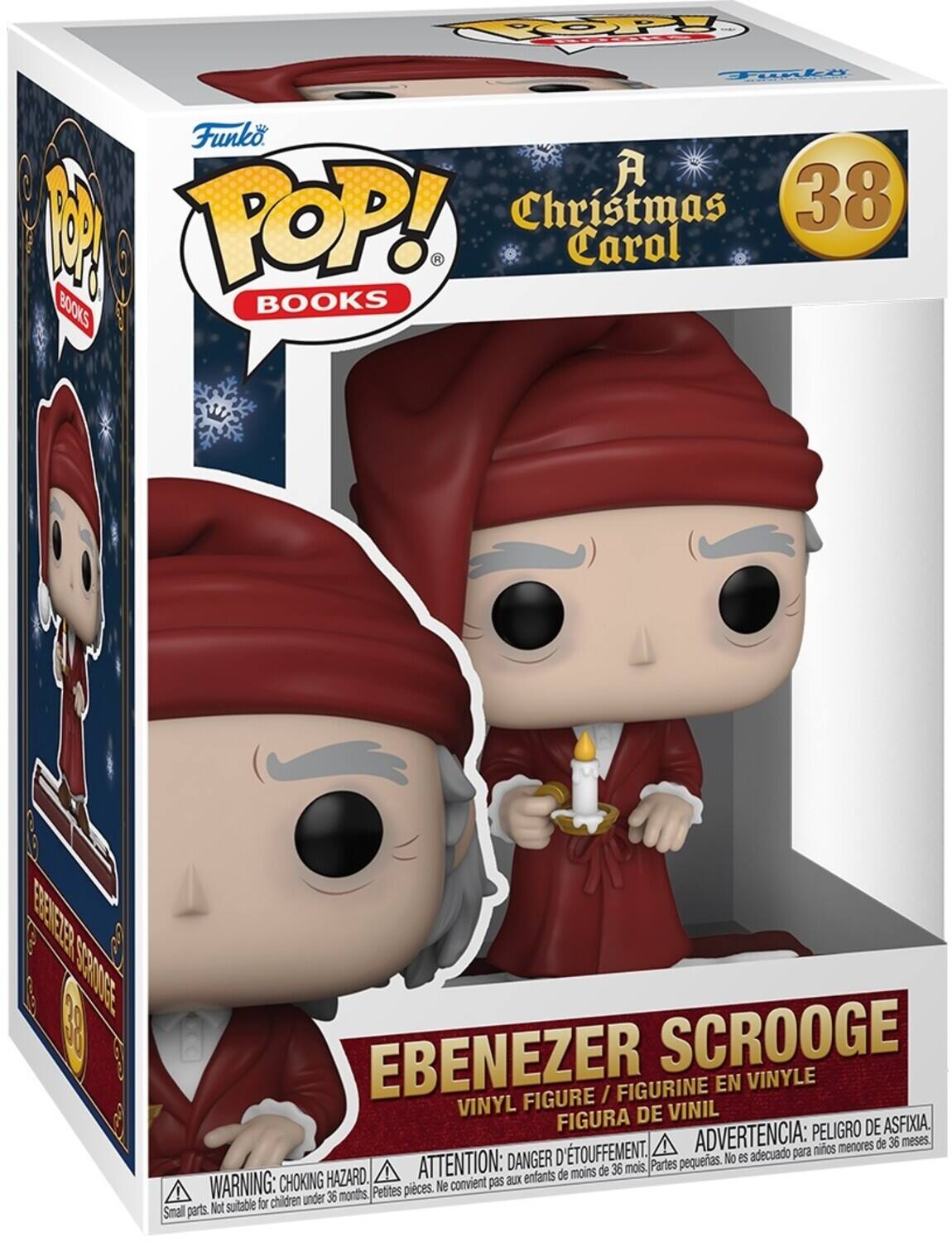 TPY Tadle  Funko A 38 F POP! Chrstmas 1 Carol BOOKS BOOKS  EBENEZER SCROOGE FIGURINE EN VINYLE FIGURE / VINYL DE VINIL FIGURA PELIGRO DE ASFIXIA. D'TOUFFEMENT. ADVERTENCIA: para nios menores de 36 meses. DANGER pequeas. No es adecuado HAZARD. ATTENTION: aux enfants de moins de 36 mois. Partes WARNING: CHOKING Petites pieces. Ne convient pas for chidren under 36 months. Small parts. Not suitable