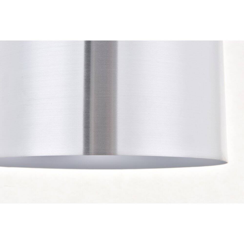 Alt View 2. Living District - Etude 1 Light Brushed Nickel Pendant - Brushed Nickel And Black.