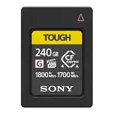 TOUGH 240 GB CF express G 400 4 A R: 1800 MB/s W: 1700 MB/s SONY