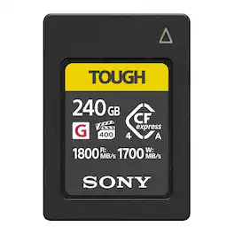 Sony - 240GB CEA-G Series CFexpress Type A Tough Memory Card