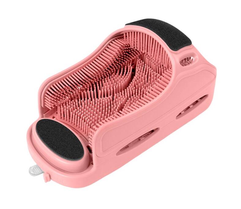 Alt View 4. Aukfa - Twin Size Wood House Bed with Fence - Pink.