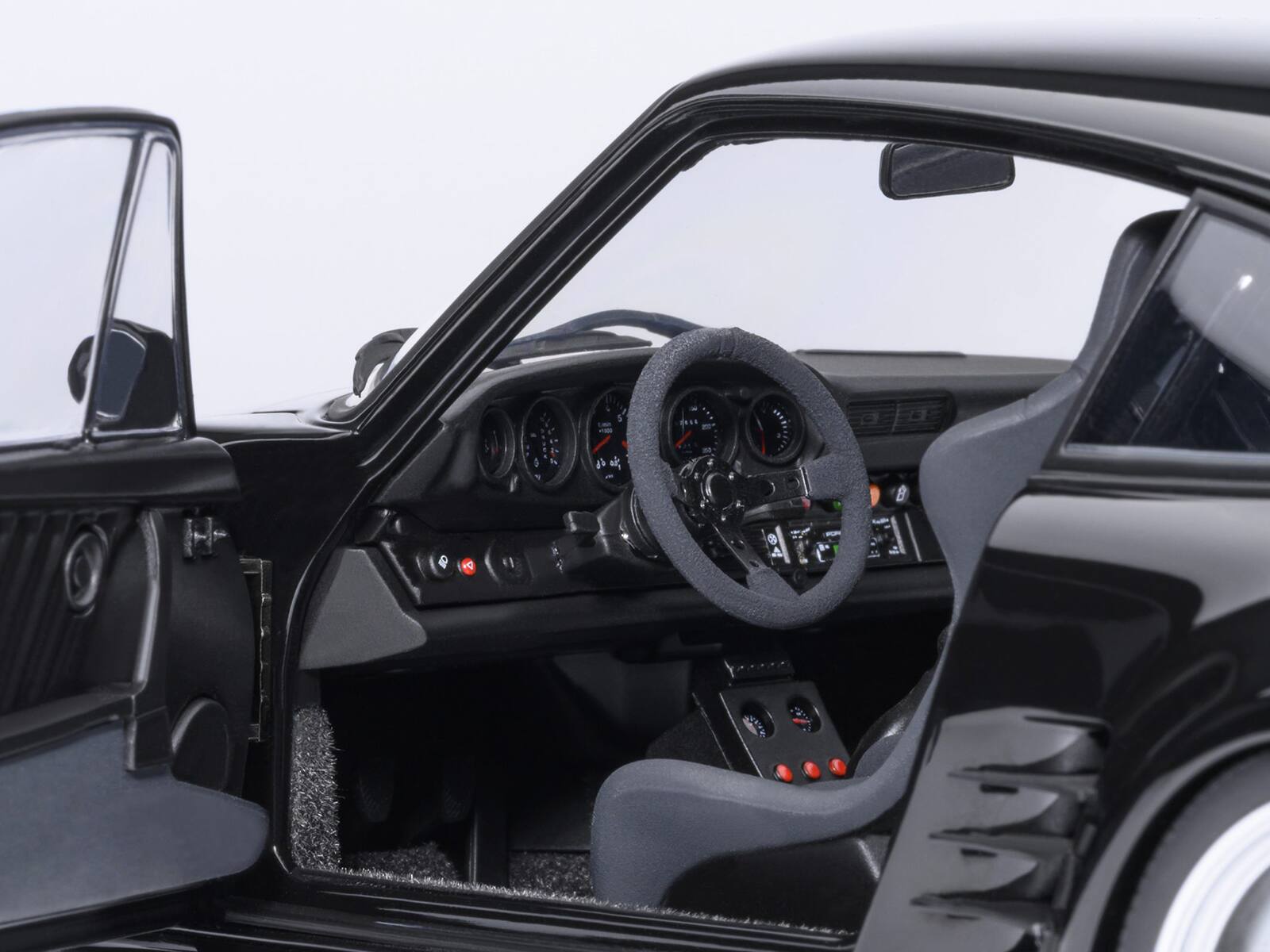 Back. Autoart - Porsche 911 (930) Turbo "Blackbird" Black "Wangan Midnight - Comic #1 Version" Manga 1/18 Model Car by Autoart - Black.