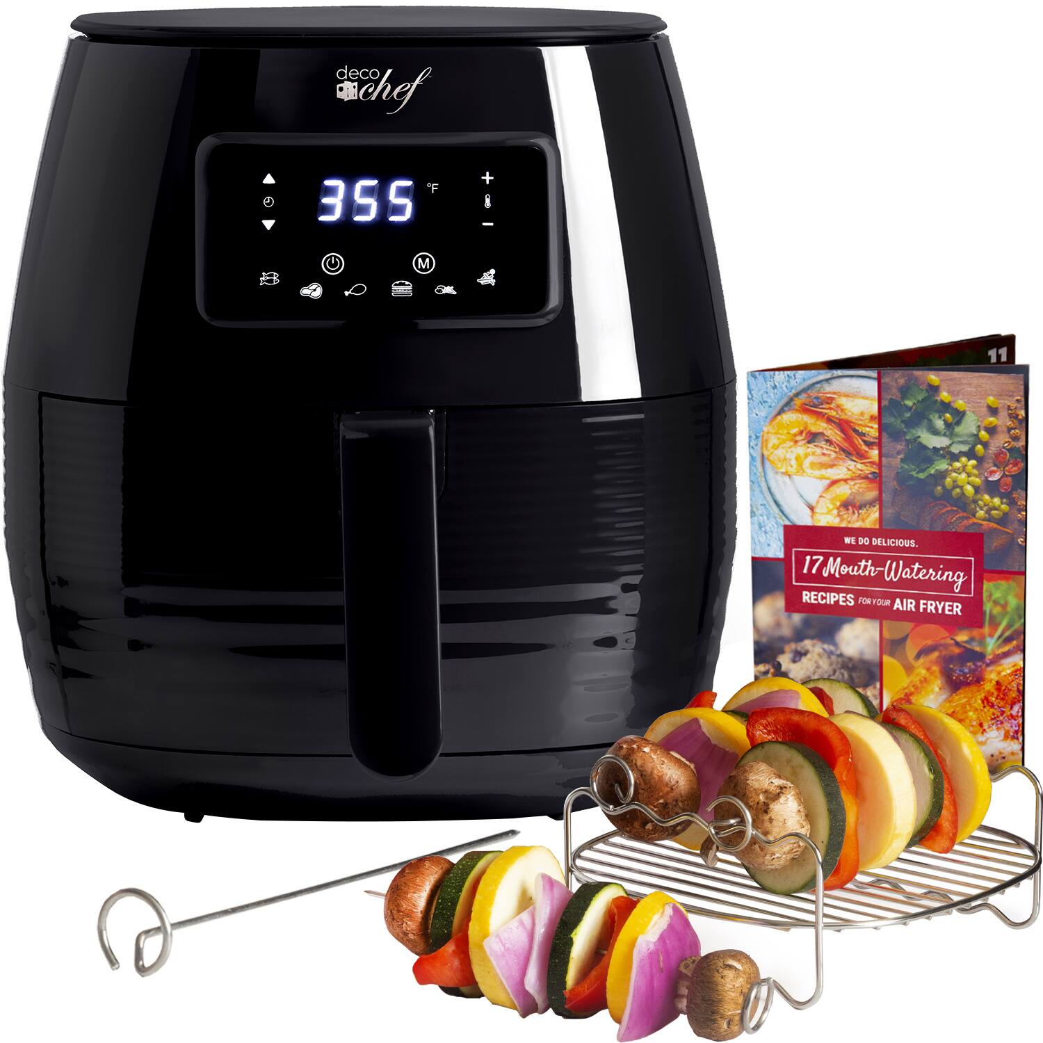 deco chef

355°F

WE DO DELICIOUS.
17 Mouth-Watering RECIPES FOR YOUR AIR FRYER