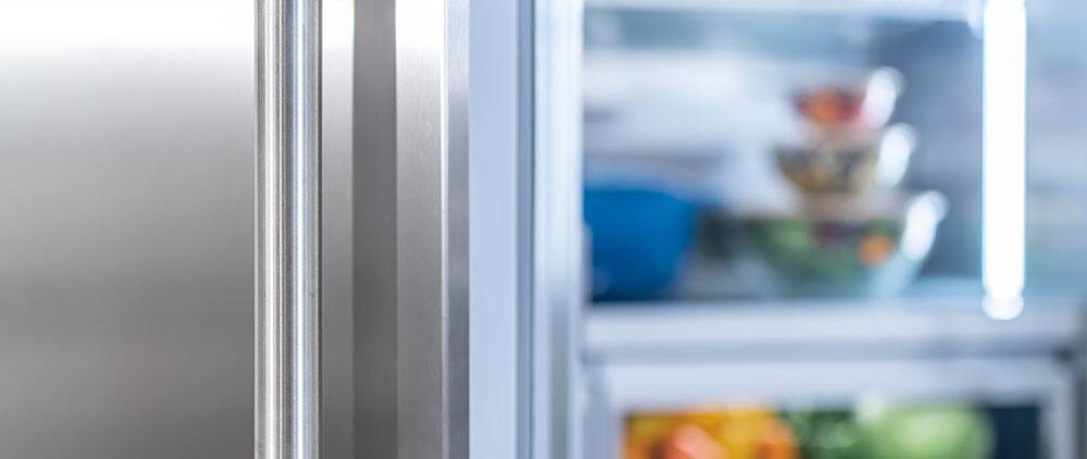 Alt View 11. Thermador - Freedom Collection 48 in Wide 26.8 Cu. Ft. Smart Built-in French Door Bottom Freezer Refrigerator, Professional Handles - Stainless Steel.
