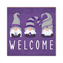 Fan Creations - Kansas State Wildcats 10'' x 10'' Welcome Gnomes Sign - Multicolor