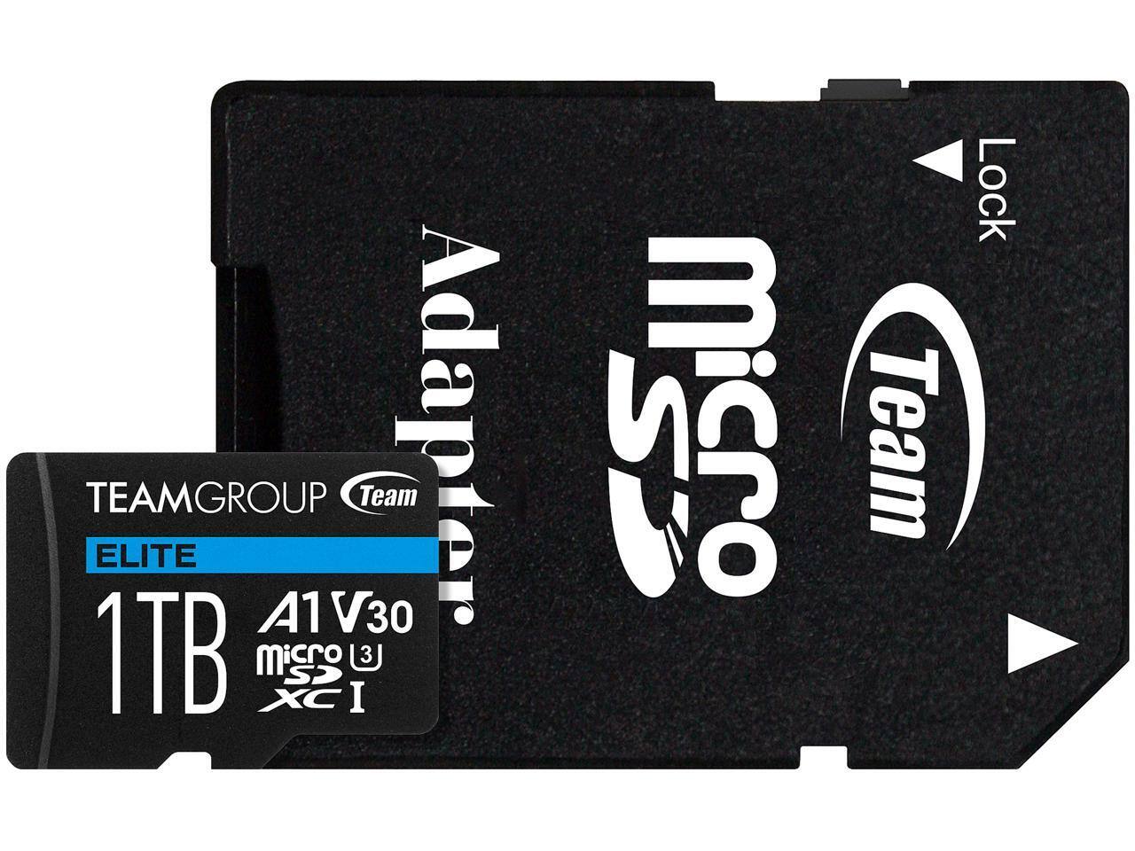 TEAMGROUP ELITE A1 V30  
1TB  
Micro SDXC I  
Micro SD Adapter  
Lock  
Team