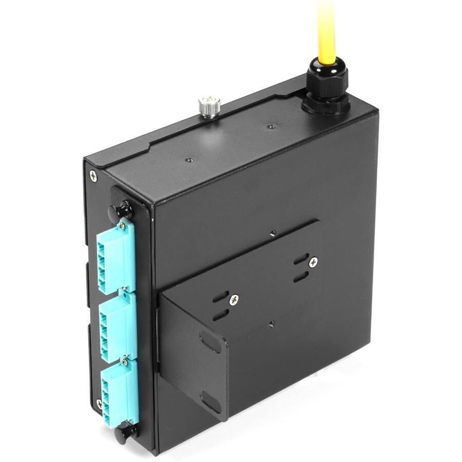 Alt View 3. Black Box Network Services - DIN Rail Mini Fiber Enclosure JPM398A.