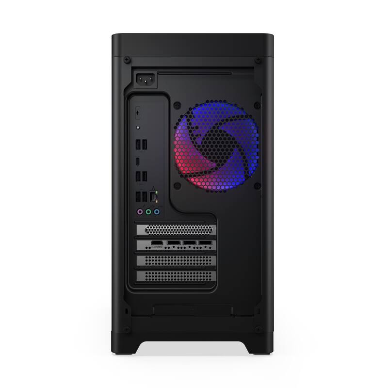 Alt View 4. Lenovo - Lenovo Legion T5 Gaming Desktop,Intel Ultra 7 265F,NVIDIA GeForce RTX 5060 Ti,64GB DDR5,2TB SSD,Win 11 Pro,Black - Black.