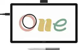 Wacom - One 14 (2025) Pen Display Drawing Tablet - White