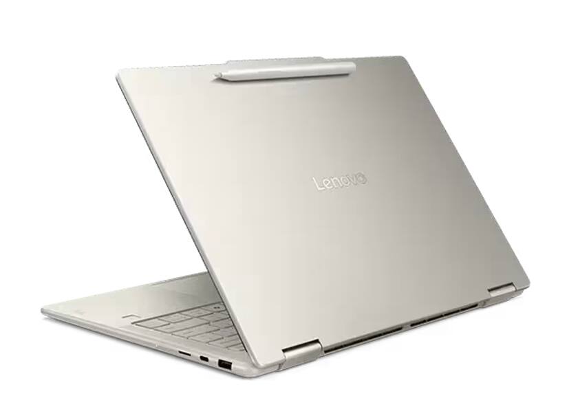 Alt View 5. Lenovo - Lenovo Yoga 7 2-in-1 Laptop 14.0 WUXGA Display (AMD Ryzen AI 7 350, 16GB LPDDR5X, 1TB SSD, Win 11 Home) - Seashell.