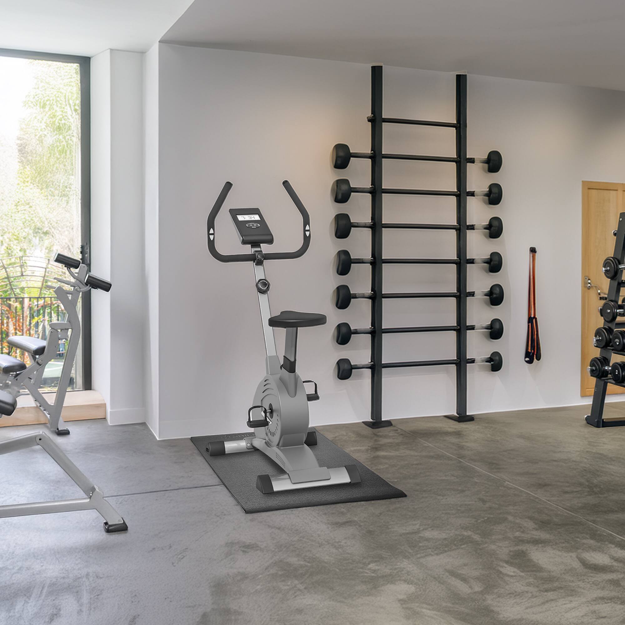 Alt View 5. Philosophy Gym - Exercise Equipment Mat - 6mm Thick - High Density PVC Gym Floor Mat - Black.