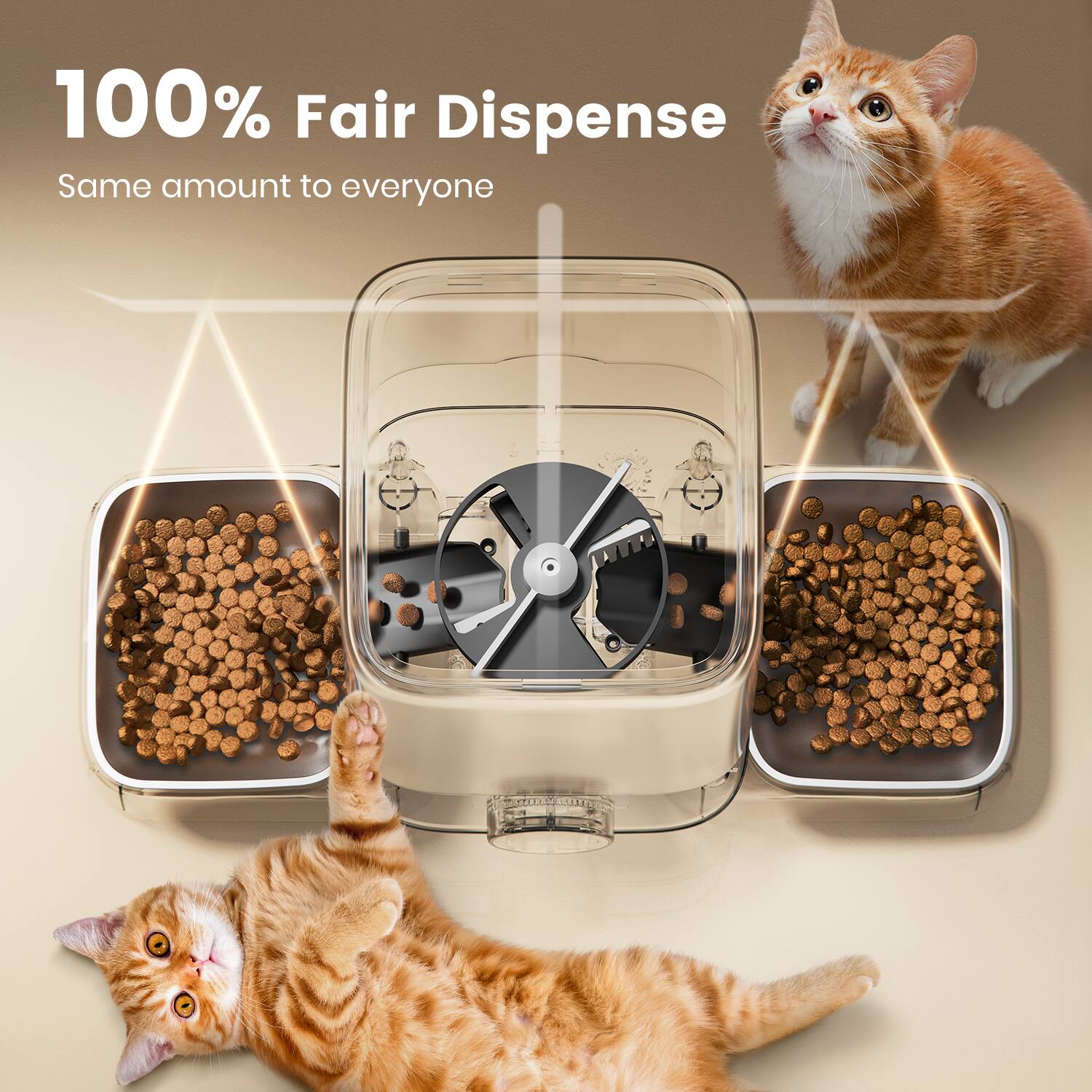 100% Fair Dispense  
Same amount to everyone