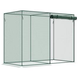 Outsunny - x 3ft Crop Cages for Garden, Plant Protectors from Animals, Two Zippered Doors, Storage Bag - Green