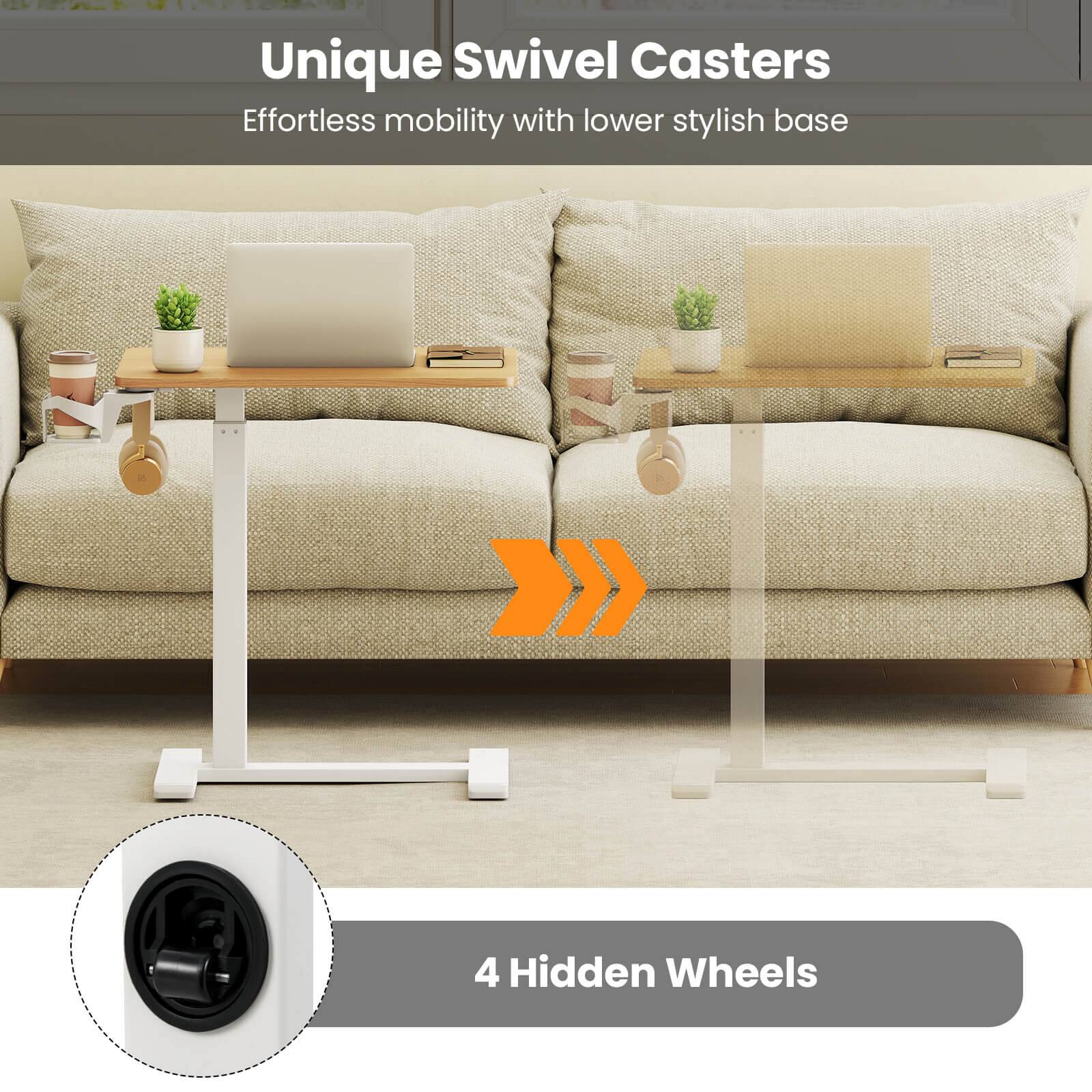 Unique Swivel Casters  
Effortless mobility with lower stylish base  

4 Hidden Wheels