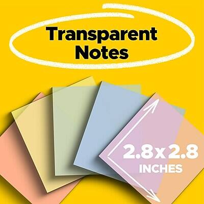 Transparent Notes  
2.8x2.8 inches