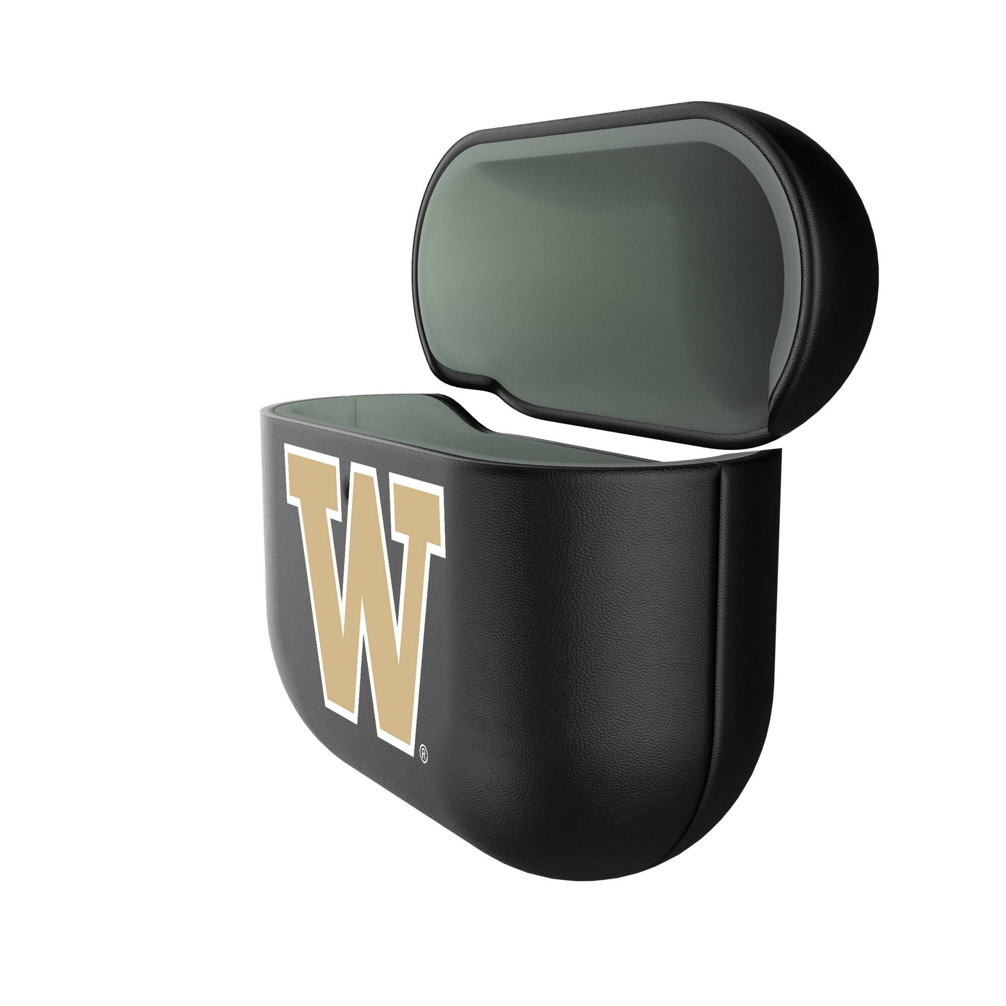 Alt View 1. Keyscaper - Washington Huskies Washington Huskies Insignia AirPods 4th Generation Case Cover - No Size - Black.