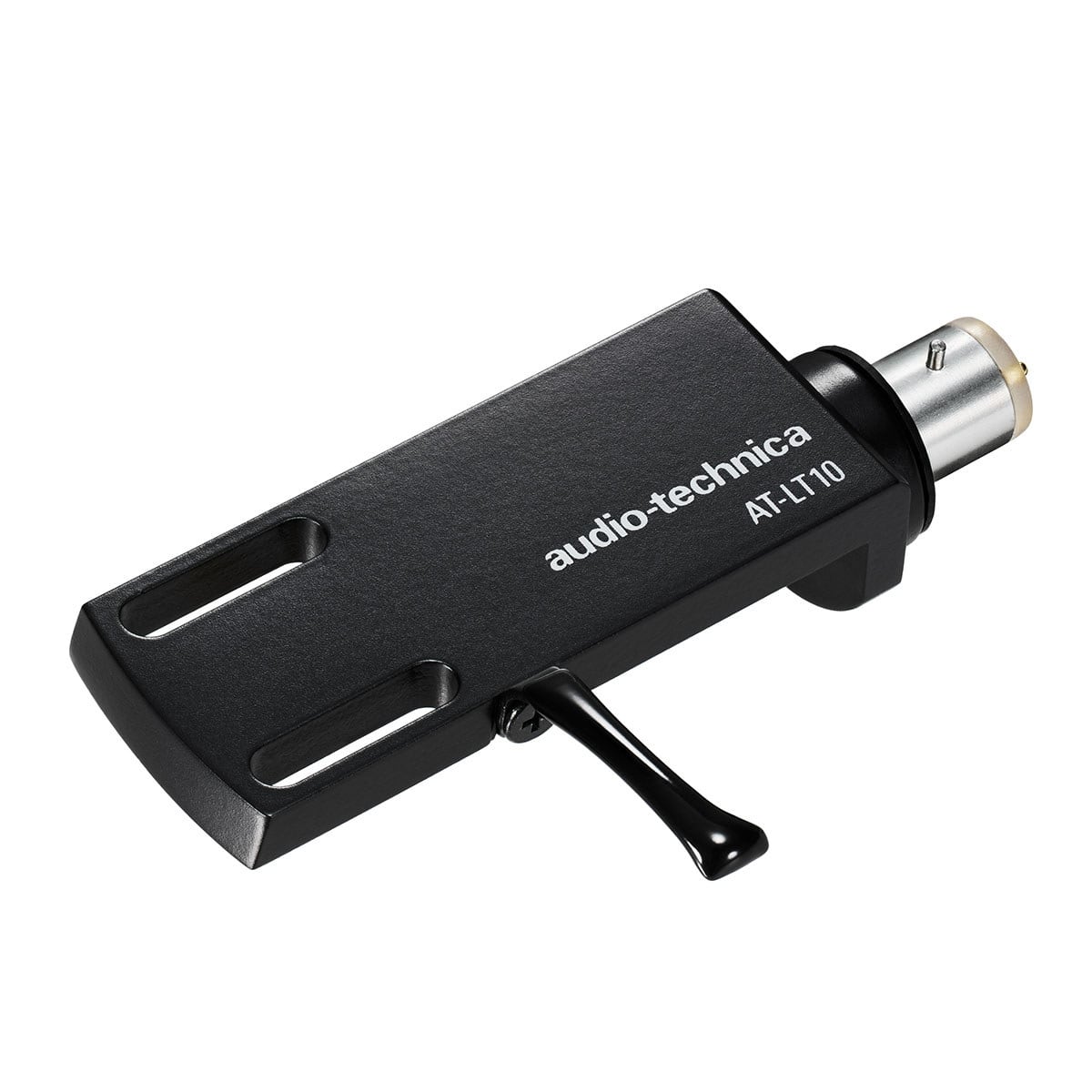 Audio-Technica - AT-LT10 Universal 1/2" Mount Aluminum Headshell for 4-Pin Turntable Cartridges - Black