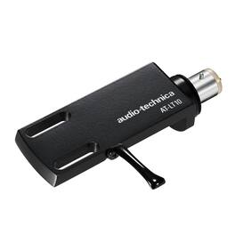 Audio-Technica - AT-LT10 Universal 1/2" Mount Aluminum Headshell for 4-Pin Turntable Cartridges - Black