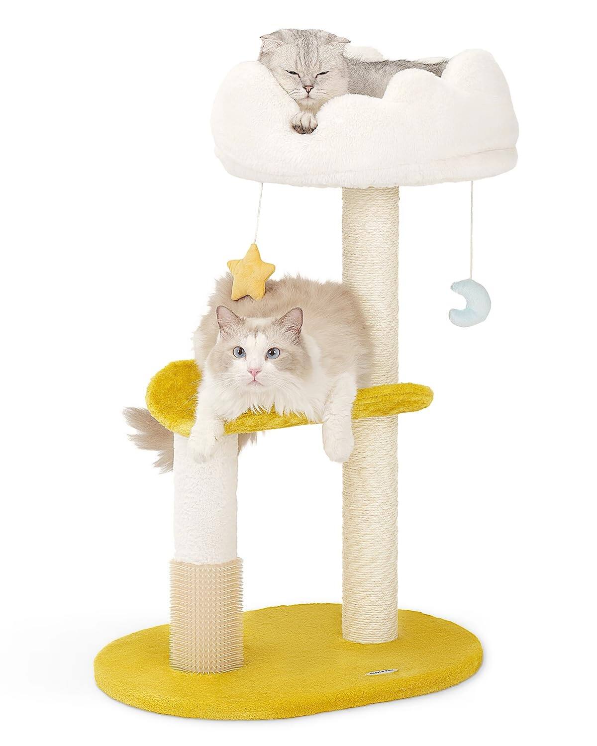 Hirose Alice - Cloud Cat Tree Tower With Bed Compact Pad & Soft Perch Cute Toys Extra Bounus - 31.5"