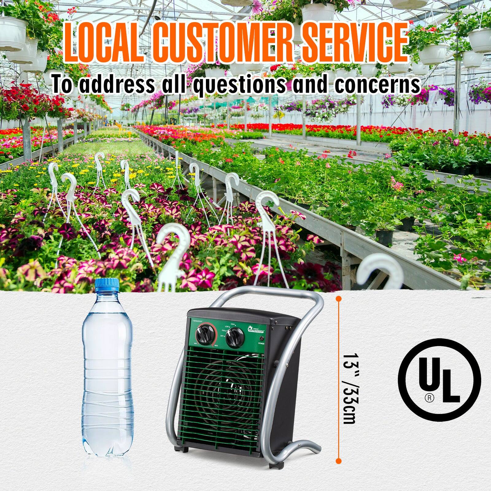 LOCAL CUSTOMER SERVICE  
To address all questions and concerns  

13" / 33cm  

UL