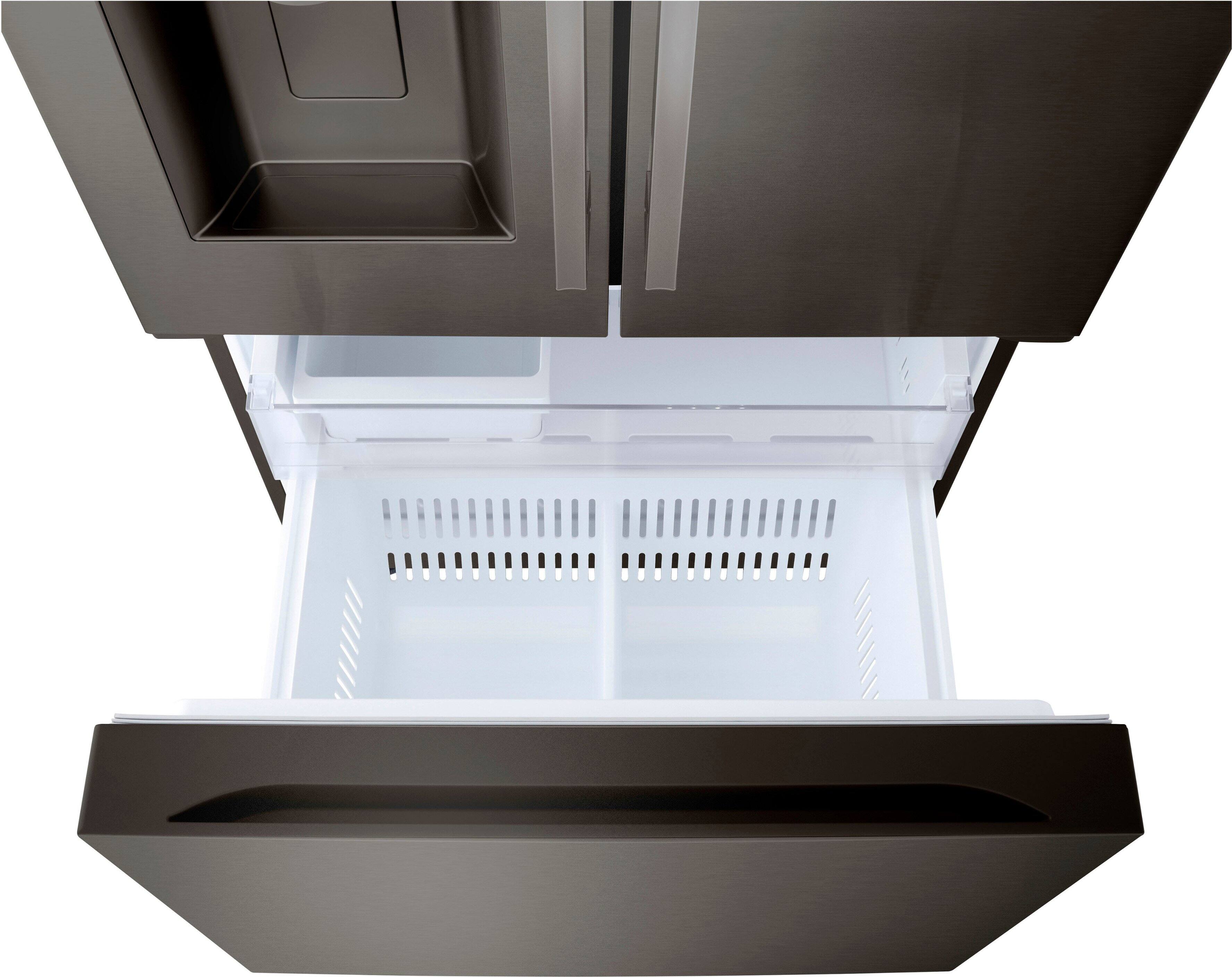 Alt View 18. LG - Standard-Depth MAX 24.5 Cu. Ft. Smart French Door Refrigerator with Dual Ice - PrintProof Black Stainless Steel.