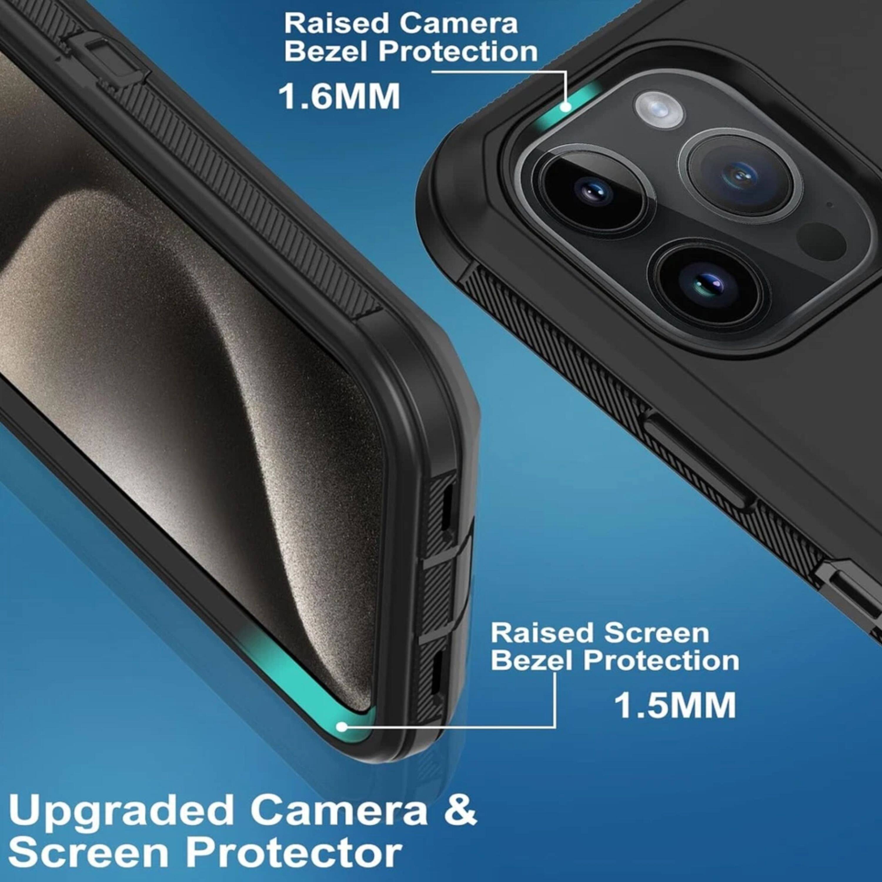 Raised Camera Bezel Protection 1.6MM  
Raised Screen Bezel Protection 1.5MM  
Upgraded Camera & Screen Protector