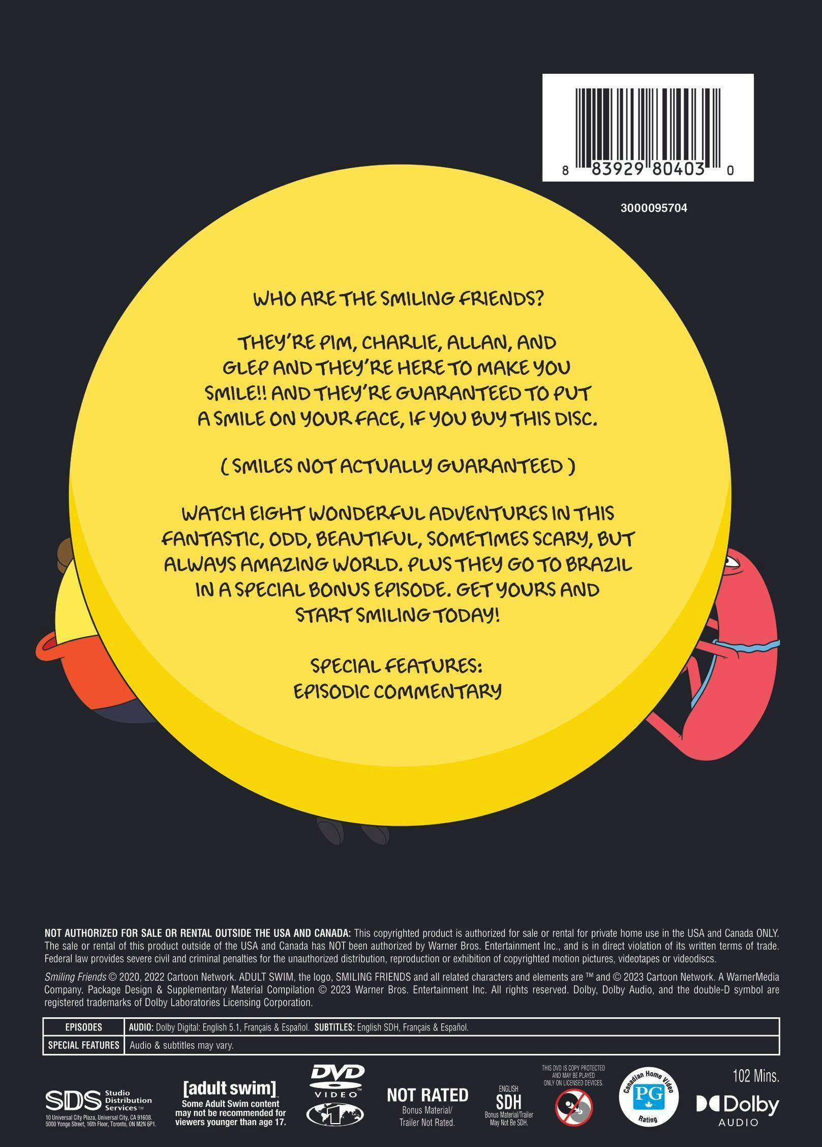 Back. Smiling Friends: The Complete First Season [DVD].