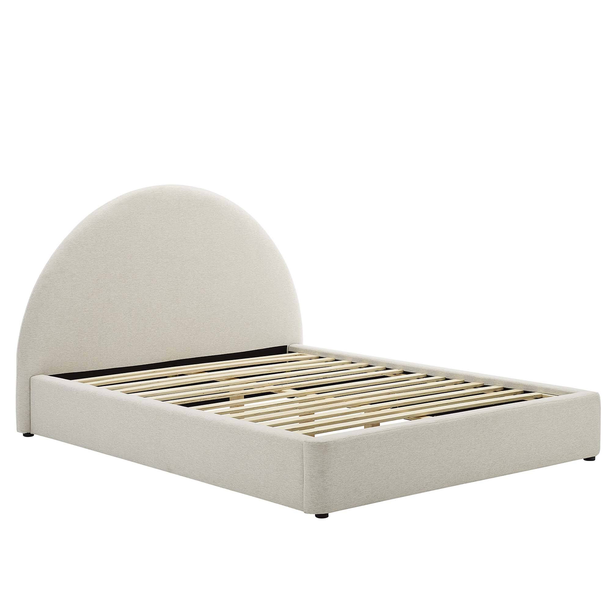 Alt View 1. Modway - Sofia Channel Tufted Performance Velvet Queen Platform Bed - White.