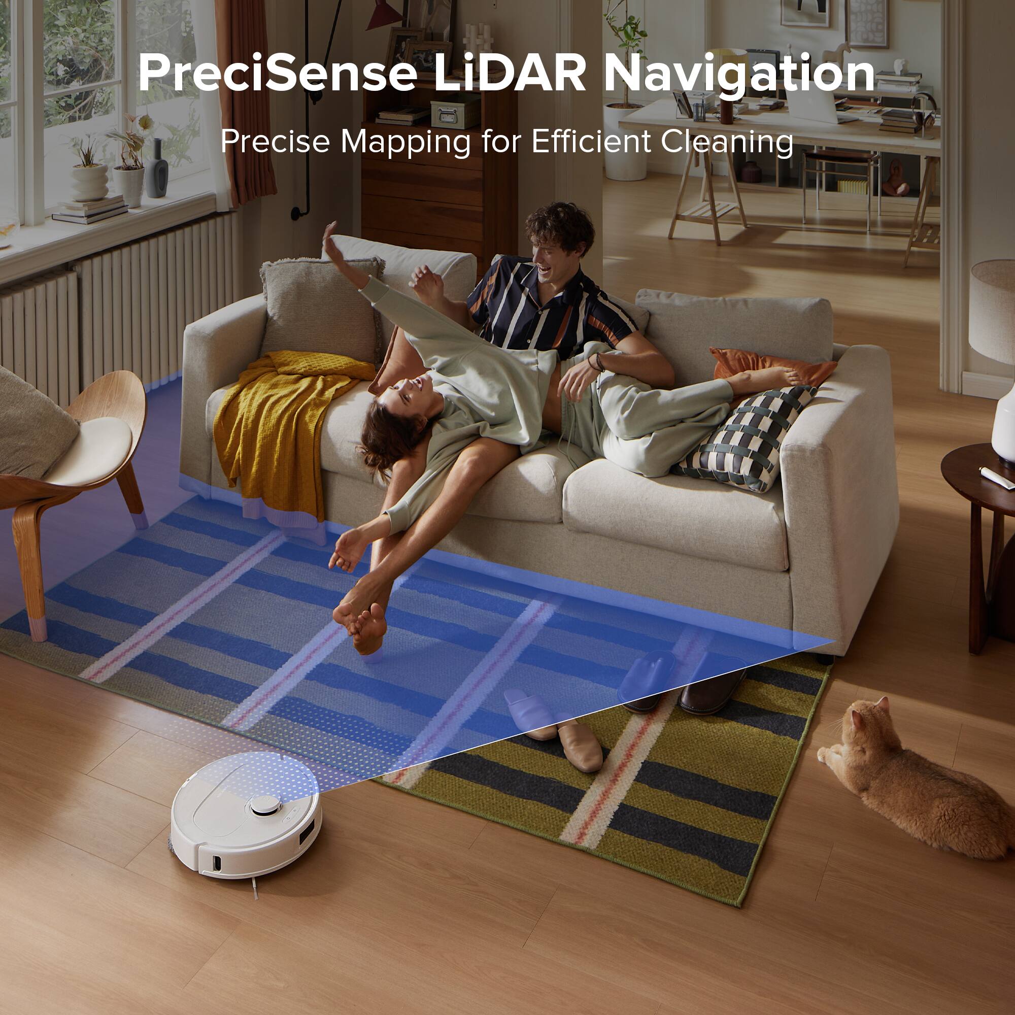 PreciSense LiDAR Navigation: Precise Mapping for Efficient Cleaning