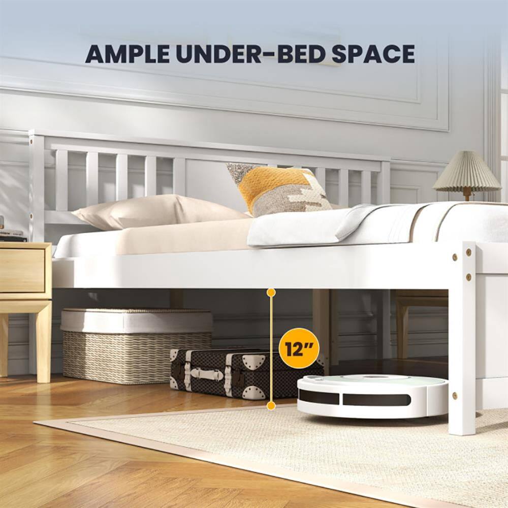 AMPLE UNDER-BED SPACE  
12"