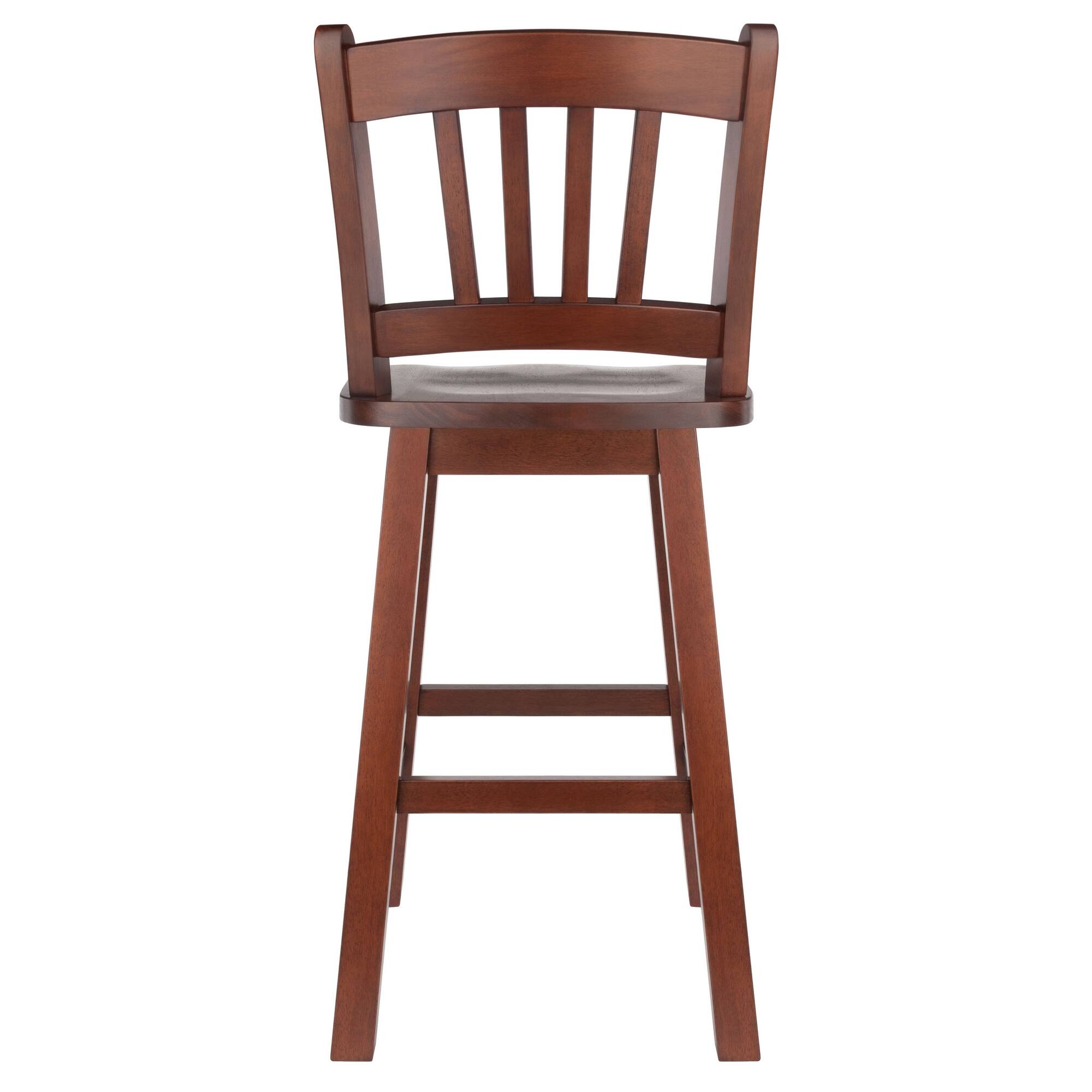 Alt View 4. Winsome Wood - Fina Swivel Seat Counter Stool - Walnut.
