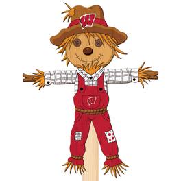 Fan Creations - Wisconsin Badgers 12" Scarecrow Yard Stake - Multicolor