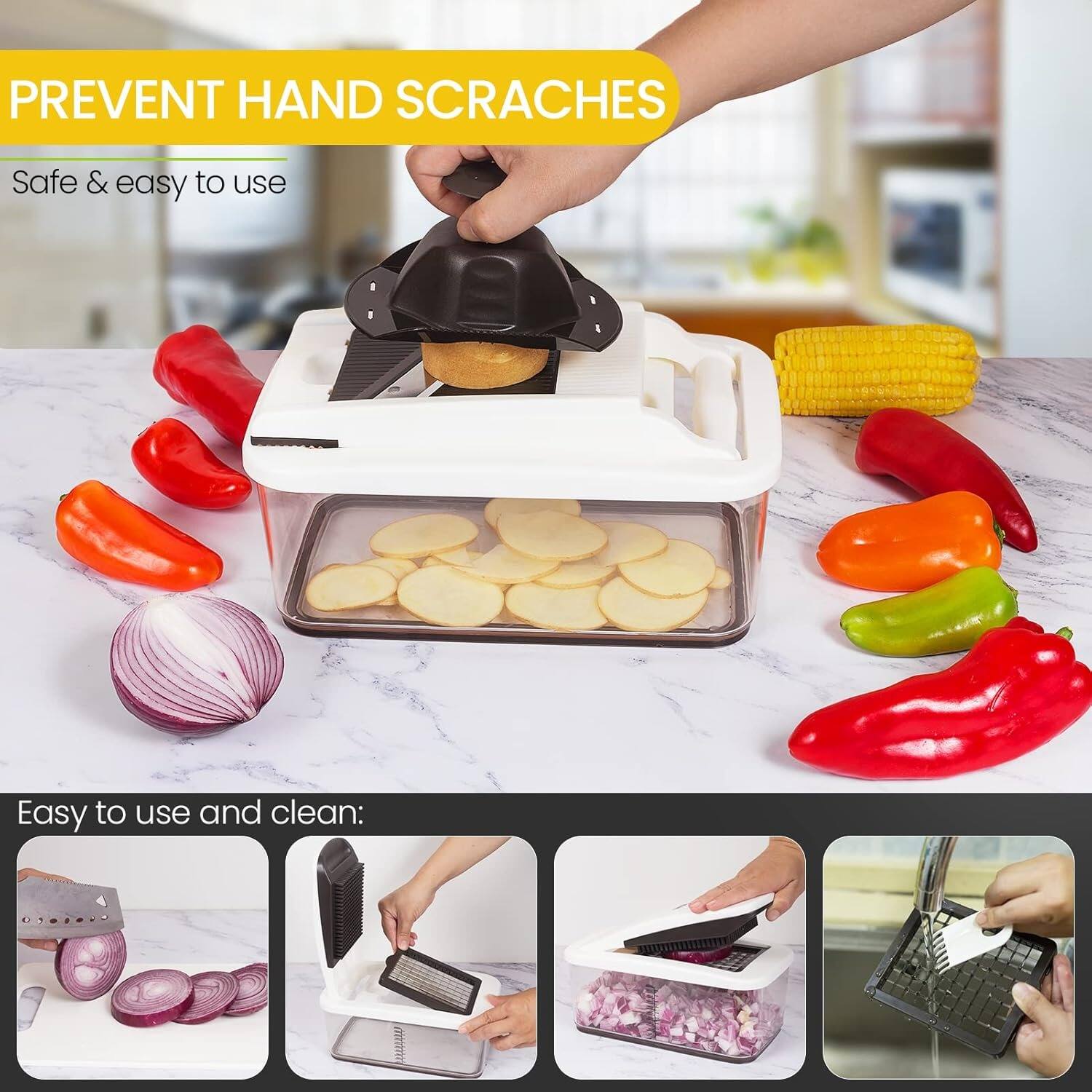 PREVENT HAND SCRACHES

Safe & easy to use

Easy to use and clean: