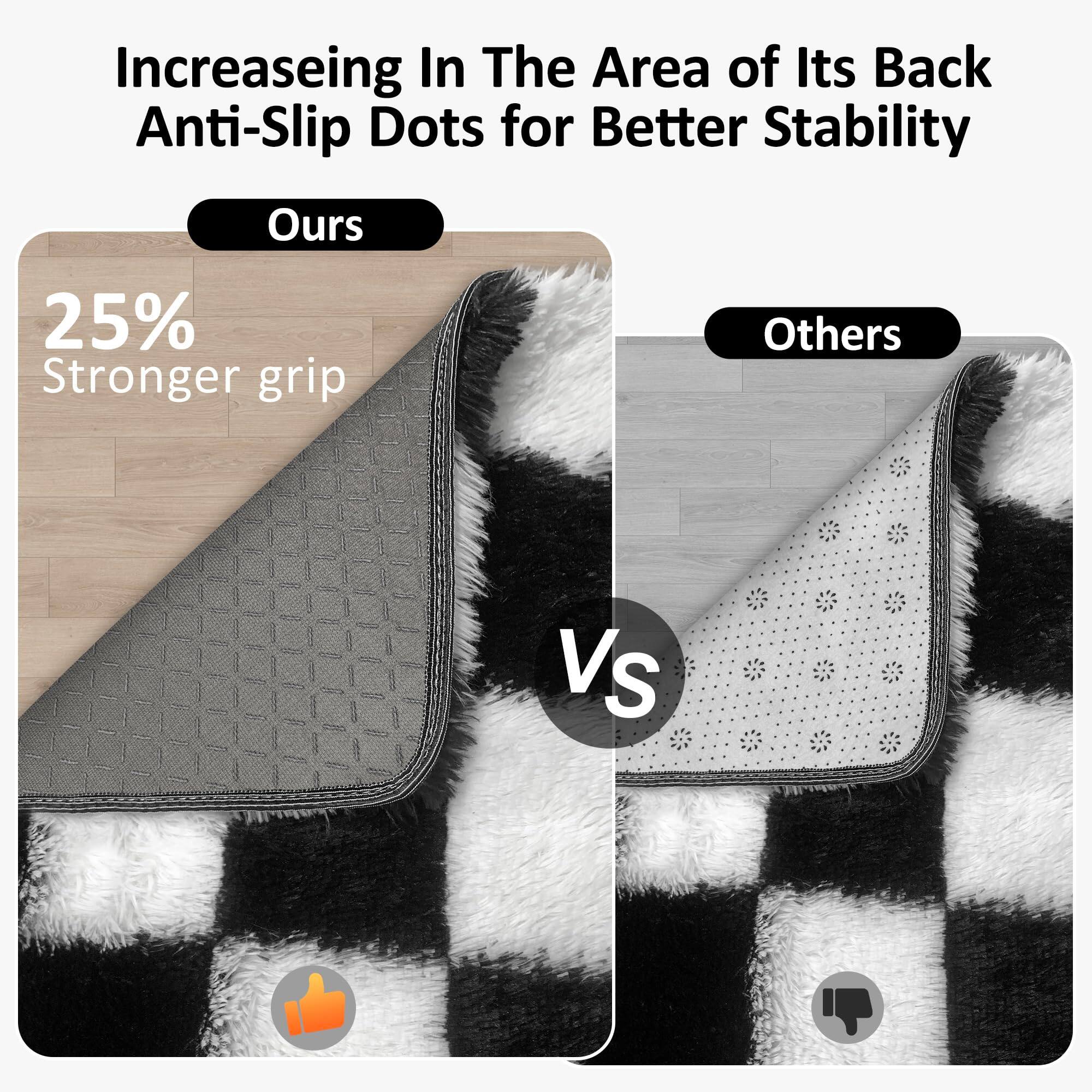 Increasing In The Area of Its Back Anti-Slip Dots for Better Stability

Ours
25% Stronger grip

Others

Vs