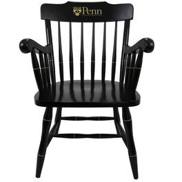 Jardine - Pennsylvania Quakers Captain's Chair - Black