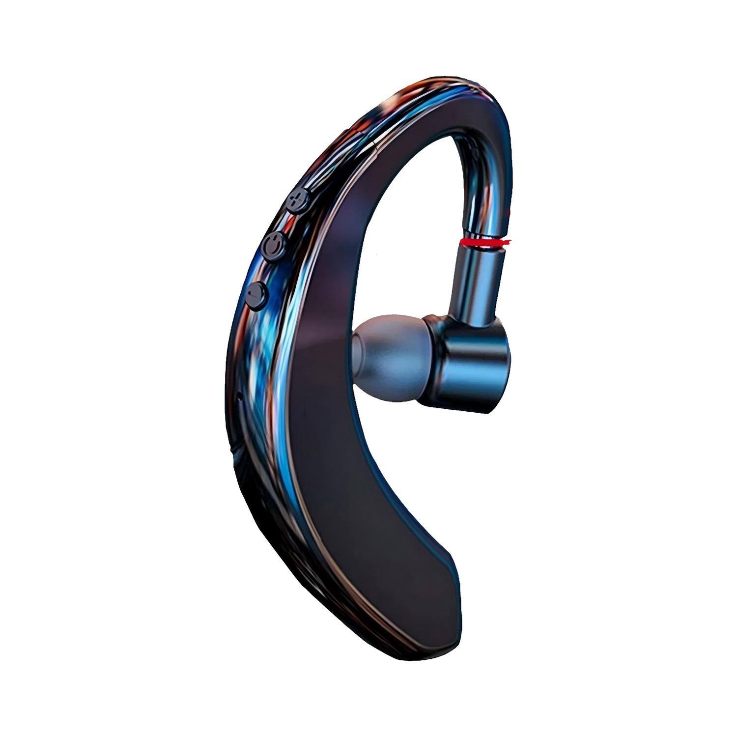 Front. BEARSOLIM - Wireless Bluetooth 5.0 Earpiece Headset Driving Trucker Earbuds Noise Cancelling - black.
