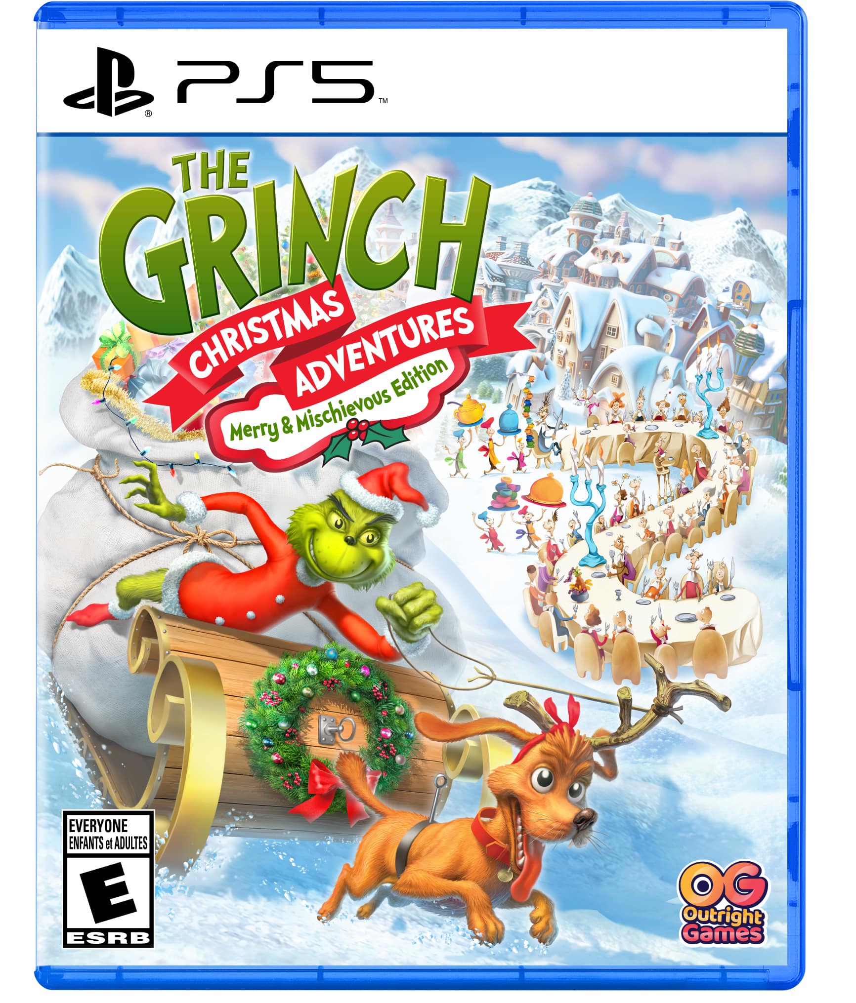 PS5 The Grinch Christmas Adventures Edition Merry & Mischievous Edition for Everyone E ESRB OG Outright Games