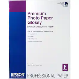 Epson - Premium Glossy Photo Paper (17x22"), 25 Sheets