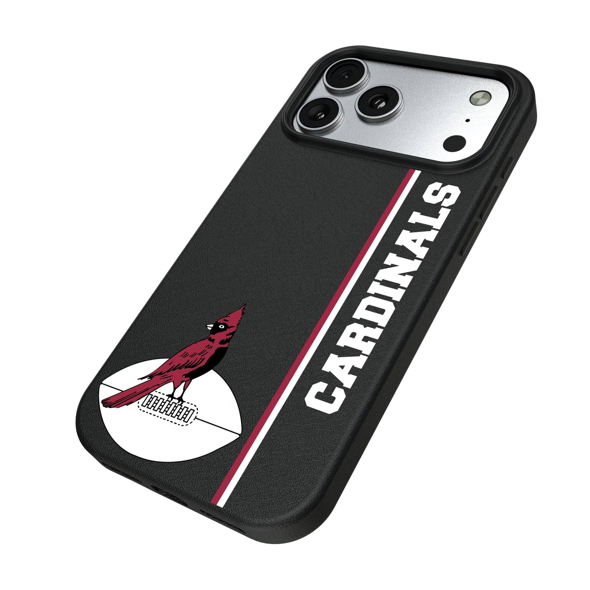 Alt View 1. Keyscaper - Chicago Cardinals Gridiron Classics iPhone Magnetic Bump Case - 15 - Black.