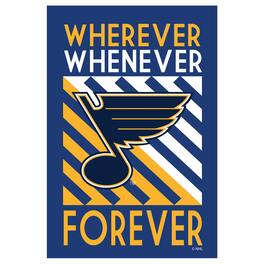 Evergreen Enterprises - St. Louis Blues 3' x 5' Forever Fan Double-Sided House Flag - Multicolor