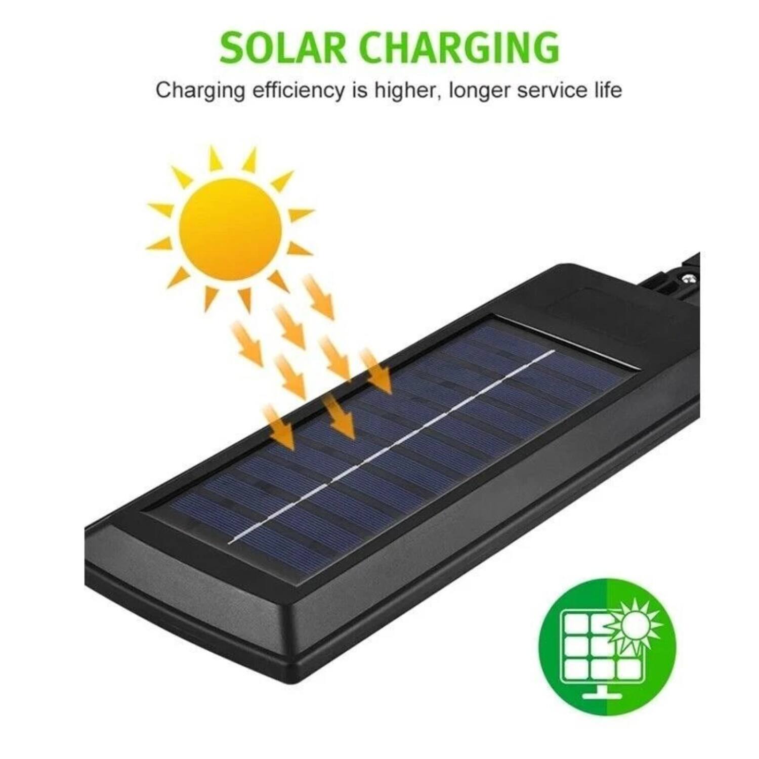 SOLAR CHARGING
Charging efficiency is higher, longer service life