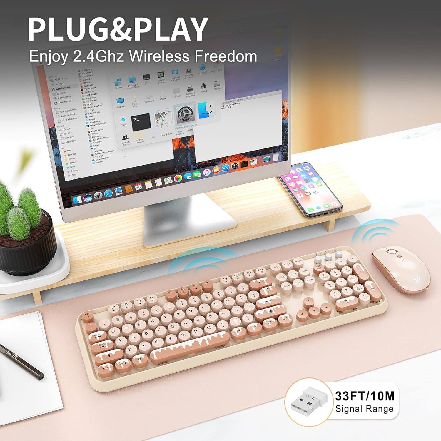 PLUG&PLAY  
Enjoy 2.4Ghz Wireless Freedom  

33FT/10M Signal Range