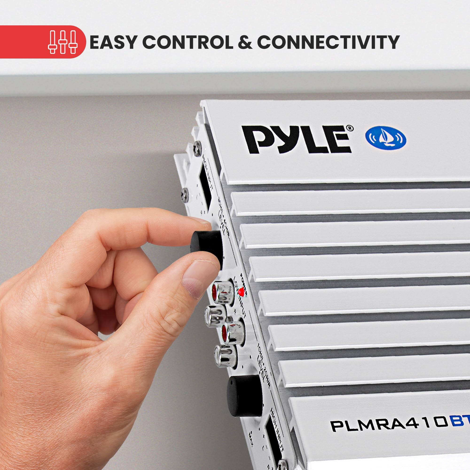 EASY CONTROL & CONNECTIVITY  
PYLE  
PLMRA410BT