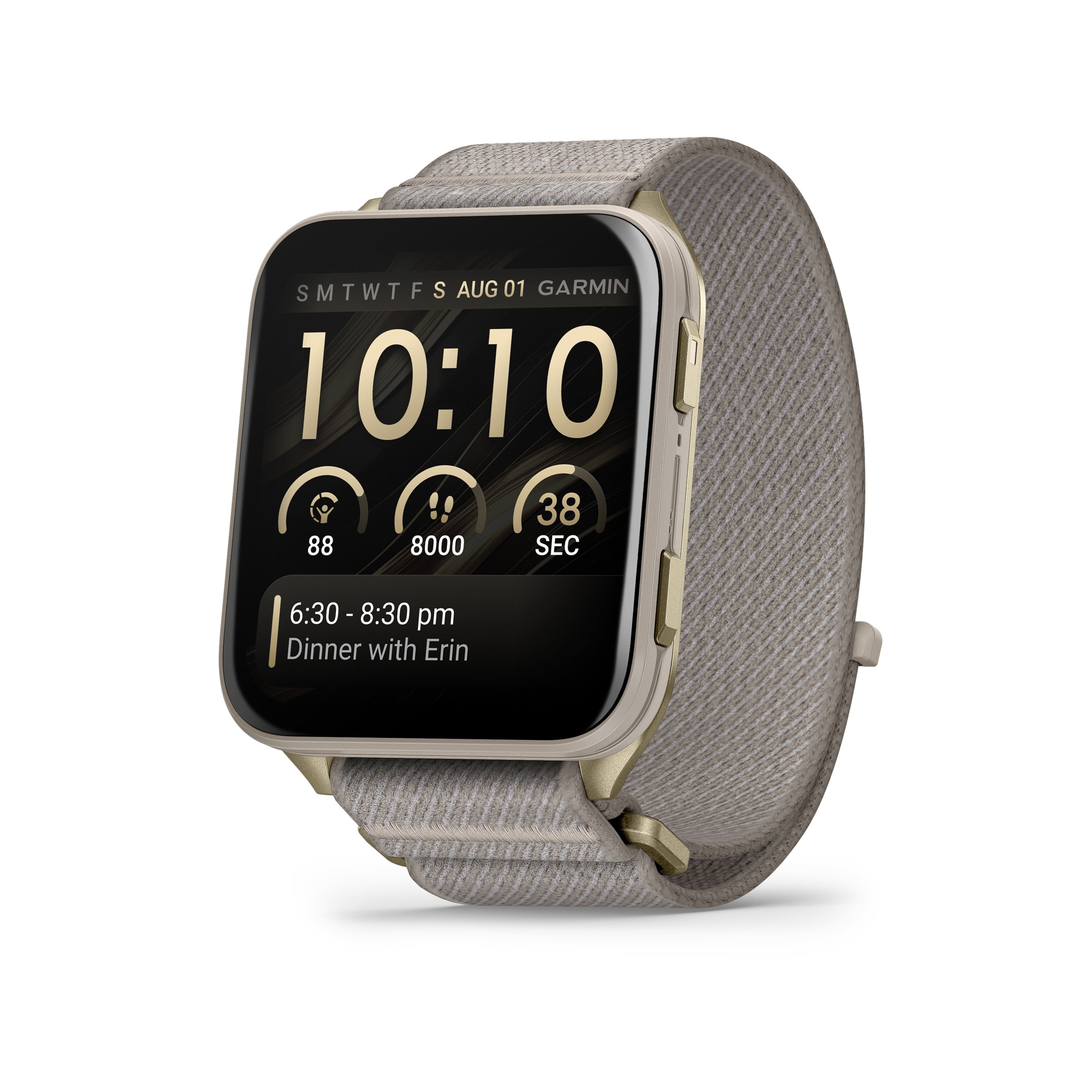 Garmin - Venu X1 GPS Smartwatch 51 mm Fiber-reinforced polymer - Soft Gold Titanium - (2026)