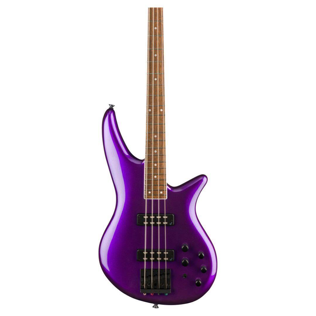 Angle. Jackson - Jackson X Series Spectra Bass SBX IV Bass Guitar - Deep Purple Metallic.