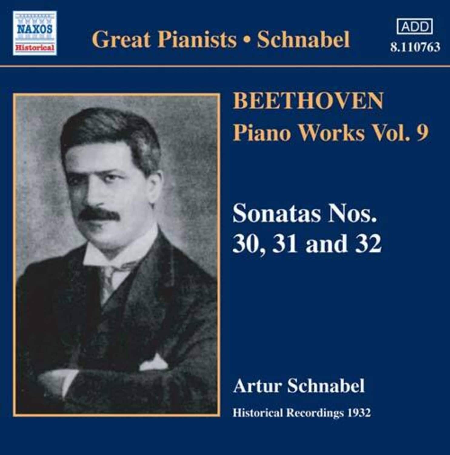 Beethoven: Pno Sons Nos. 30-32 (Schnabel) (1932) - BEETHOVEN: Piano Sonatas Nos. 30-32 (Schnabel) - COMPACT DISCS [CD] price history on PriceWatchPro