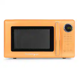 Nostalgia - Retro 0.7 cu. ft. Countertop Microwave Oven - Orange