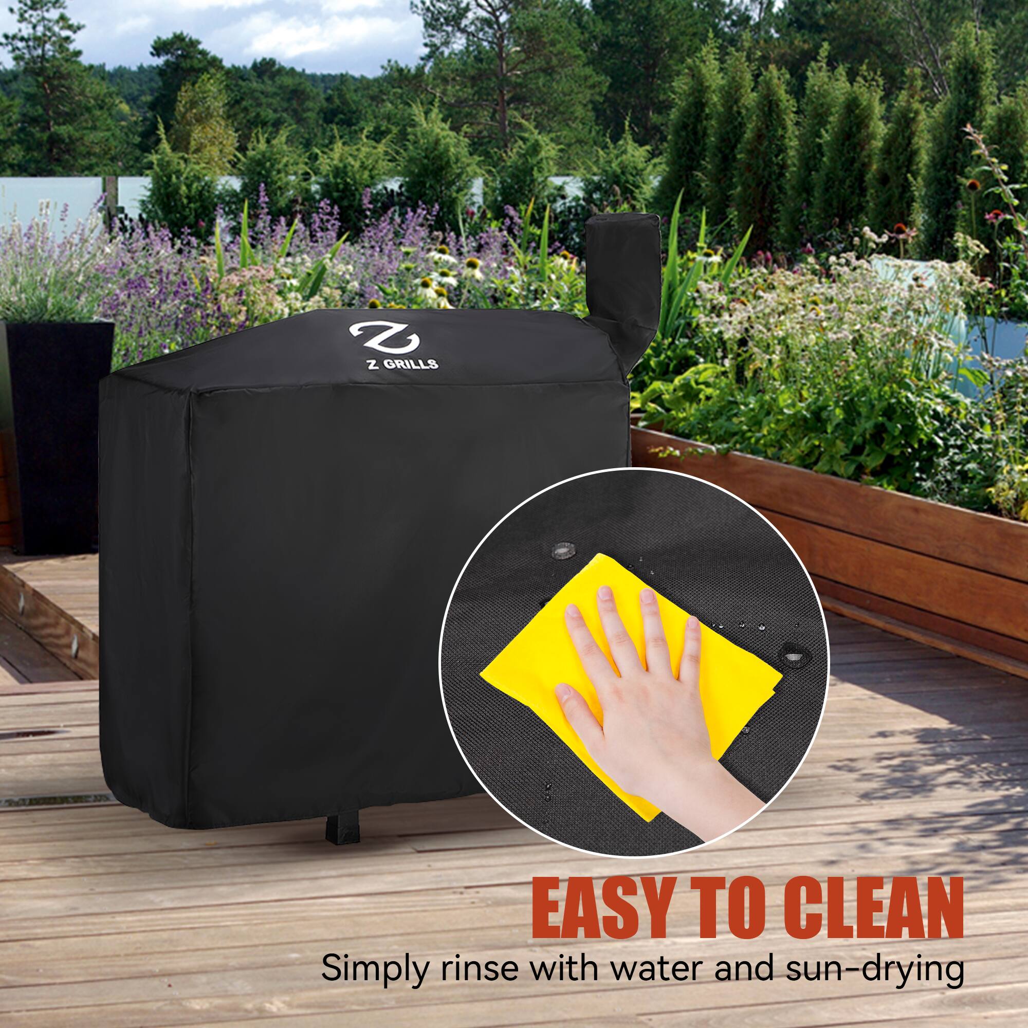 Z GRILLS EASY TO CLEAN  
Simply rinse with water and sun-drying