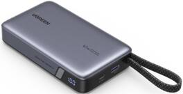UGREEN - Nexode Laptop Power Bank, 20,000mAh 67W Fast Portable Charger with Built-in Cable, for Laptops, Tablets, Cellphones - Black